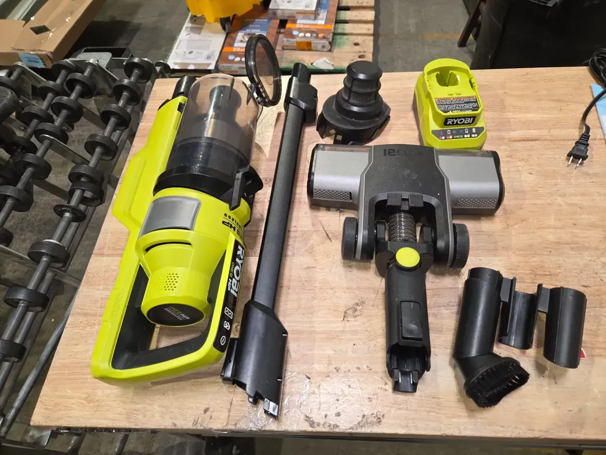 ***It didn't come with a battery, and one of the covers doesn't close properly.***ONE+ HP 18V Cordless Pet Stick Vacuum Cleaner Kit with 4.0 Ah HIGH PERFORMANCE Battery and Charger - image 1