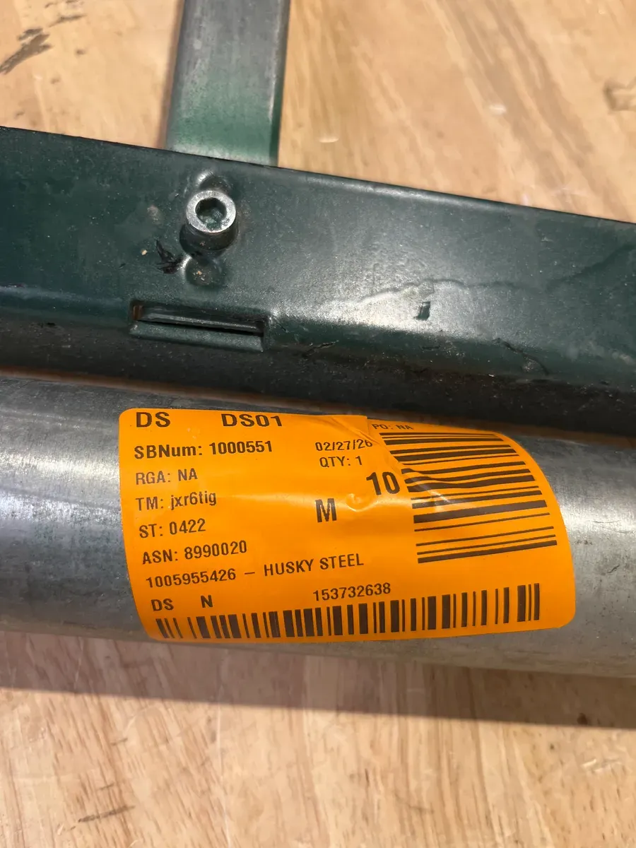 23 in. to 43 in. Stationary Steel Roller Stand with Edge Guide - image 4