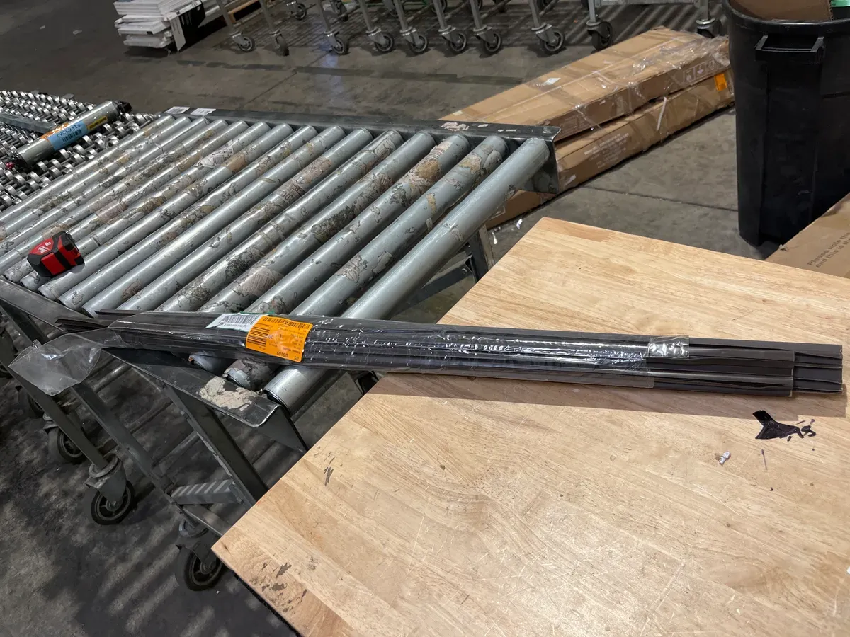 36 in. x 1-3/4 in. Brown Vinyl Slide-On Door Bottom for Metal Doors - image 3