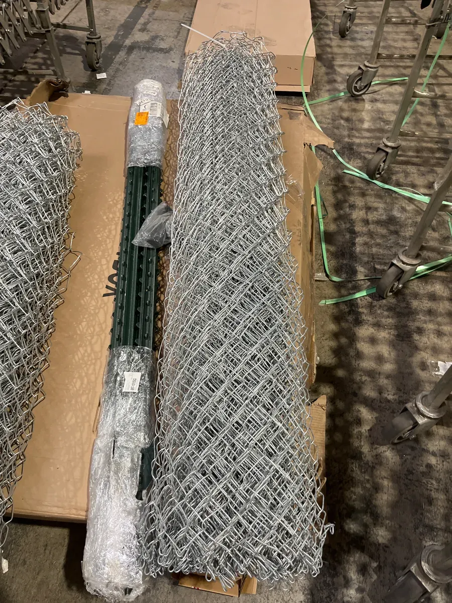 48 in. x 50 ft. 11.5-Gauge Galvanized Steel Chain Link Fence Fabric - image 1