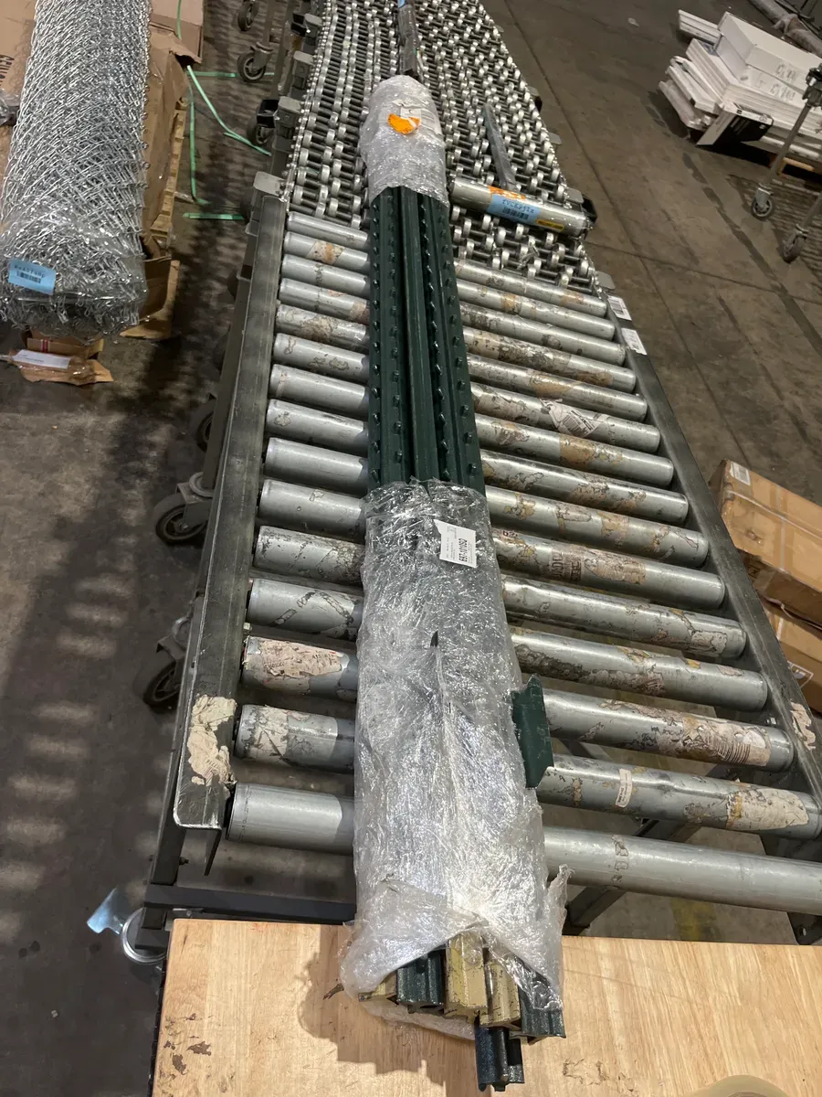 1-3/4 in. x 3-1/2 in. x 6 ft. Green Steel Fence T-Post with Anchor Plate - image 2