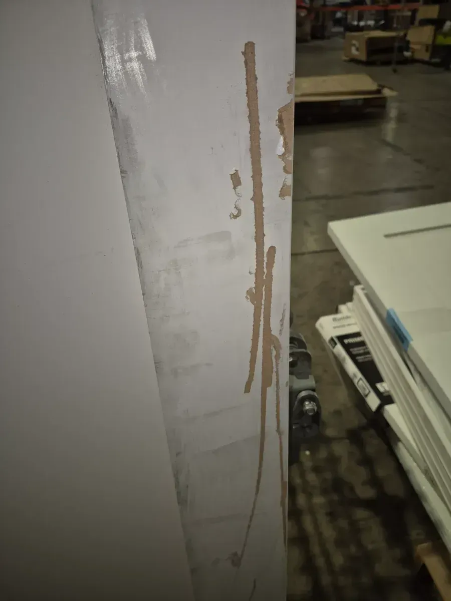 Builders Choice 32 in. x 80 in. 1-Panel Shaker Solid Core Primed Pine Interior Door Slab - image 4