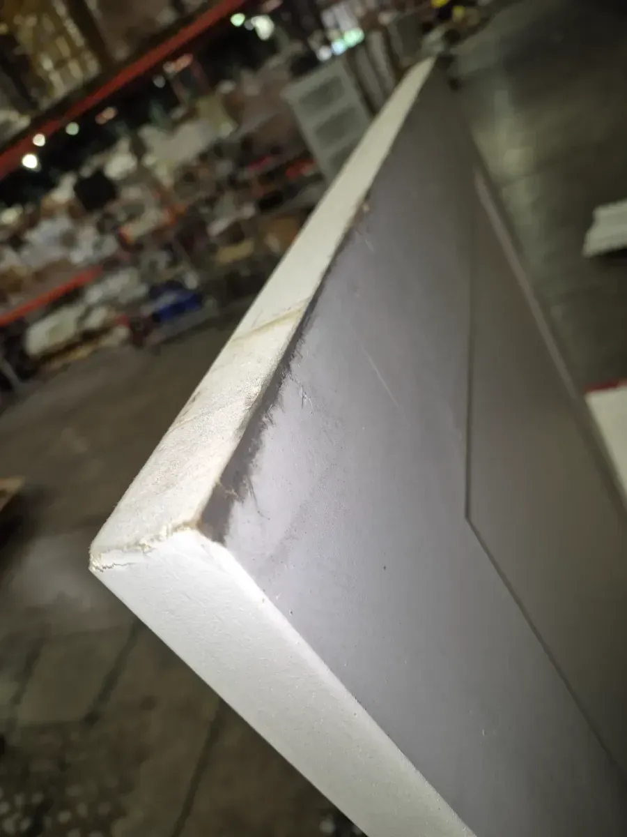 Builders Choice 32 in. x 80 in. 1-Panel Shaker Solid Core Primed Pine Interior Door Slab - image 6