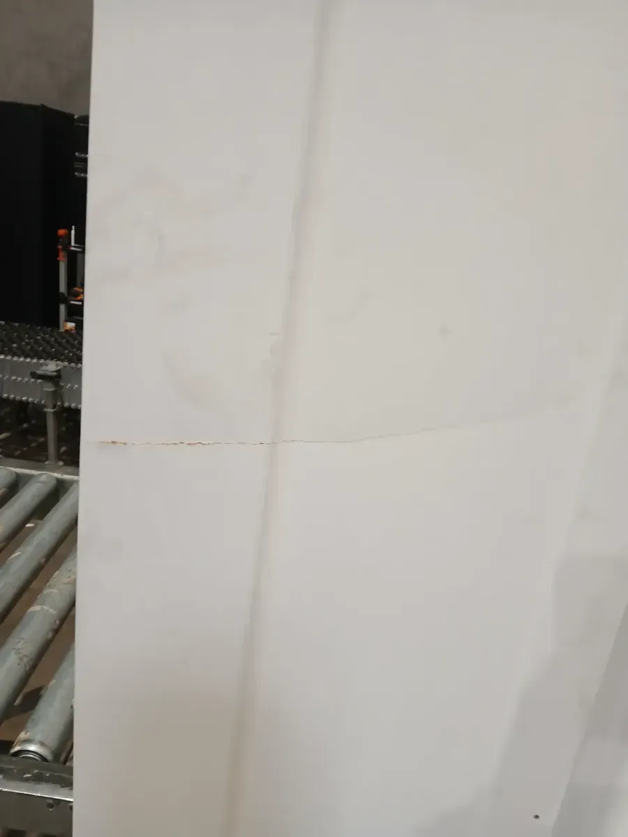 32 in. x 84 in. Paneled 1-Lite White Primed MDF Composite Bi-fold Sliding Barn Door with Hardware Kit and Handle - image 3