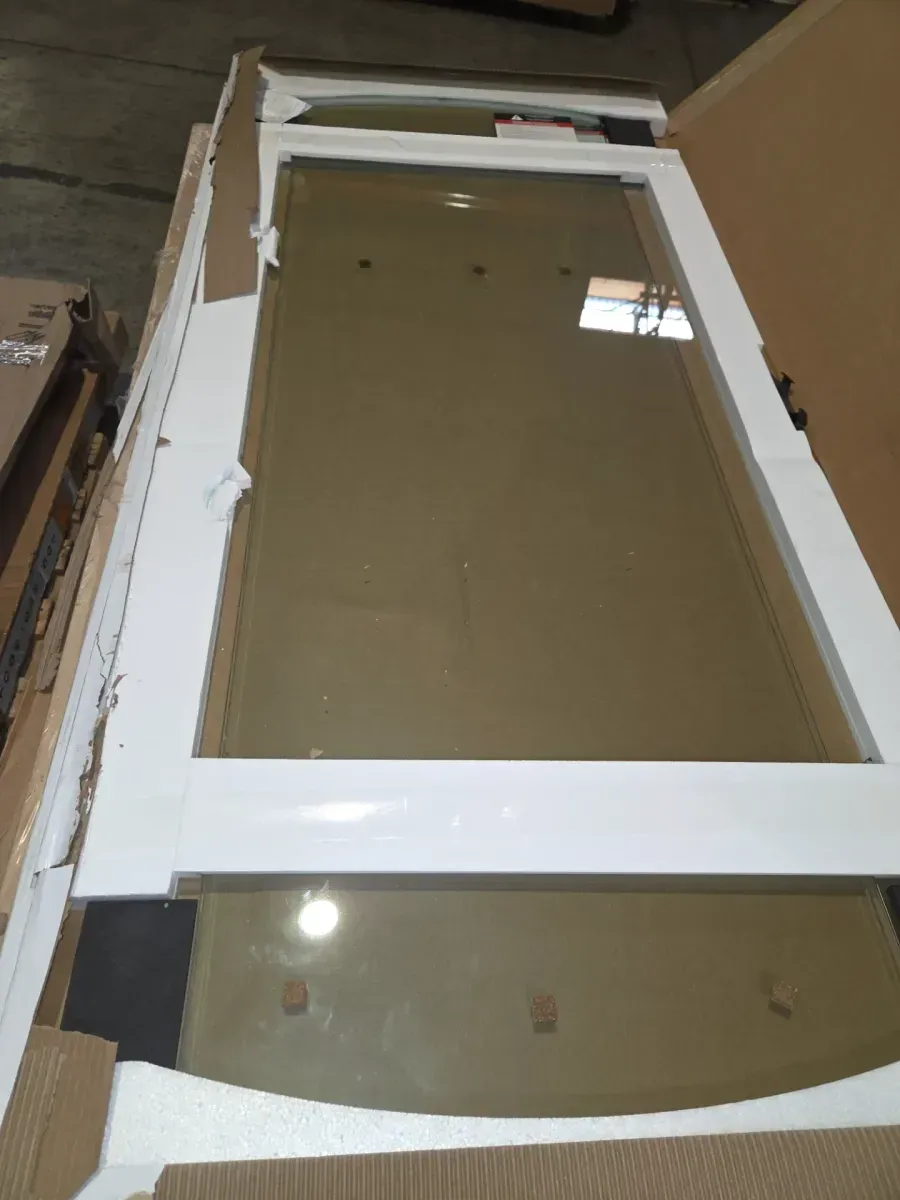 Heavy Hinge 29.53 in. W x 72 in. H x 5/16 in. (8 mm) Pivot Shower Door Glass Panels in Clear Glass (For 56-58 in. Doors) - image 3