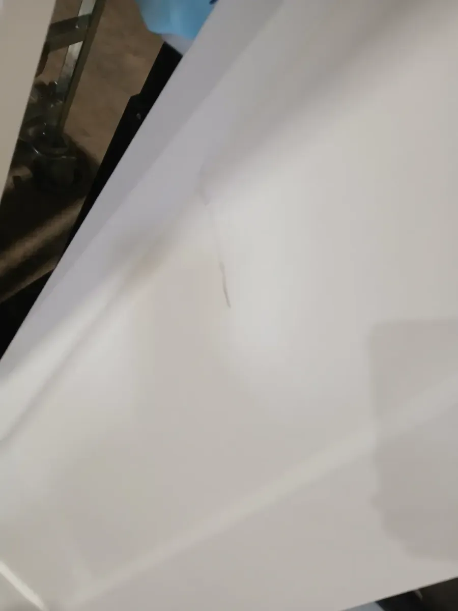 32 in. x 84 in. Paneled 1-Lite White Primed MDF Composite Bi-fold Sliding Barn Door with Hardware Kit and Handle - image 4