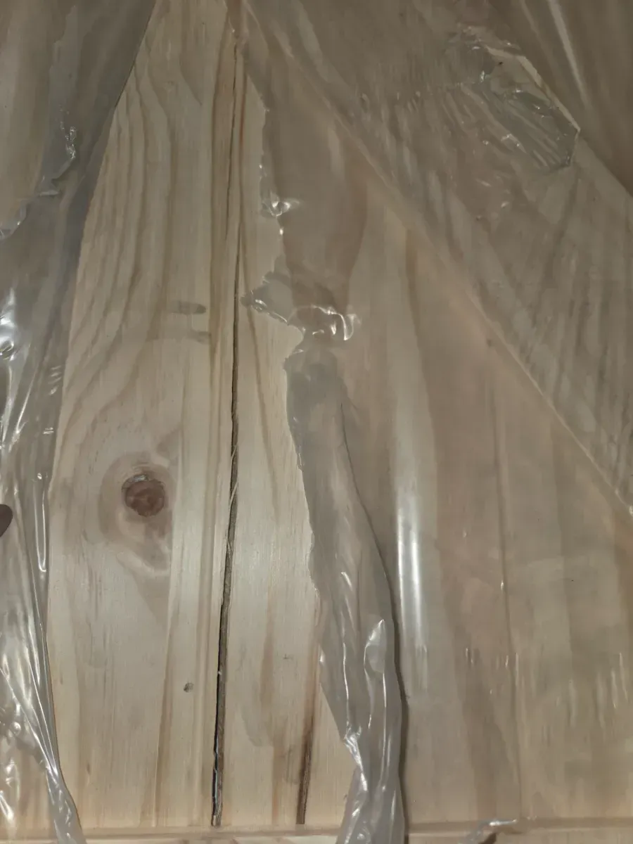 36 in. x 84 in. 5-in-1 Design Unfinished Solid Natural Pine Wood Panel Interior Sliding Barn Door Slab with Frame - image 3