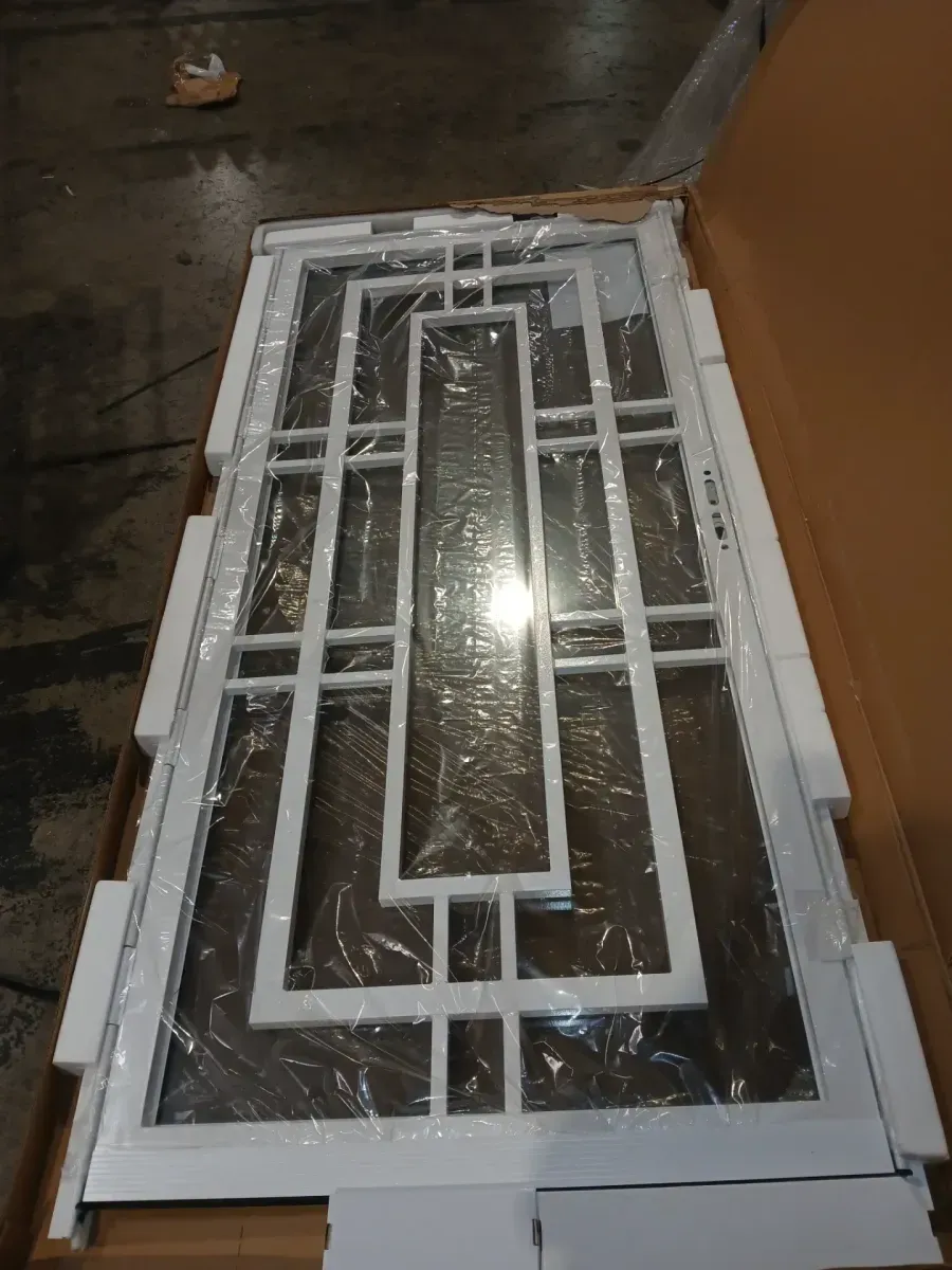 Avantgarde 32 in. x 80 in. Universal/Reversible White Steel Storm Security Door - image 2