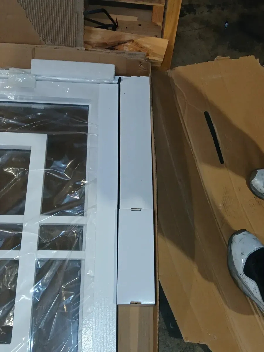 Avantgarde 32 in. x 80 in. Universal/Reversible White Steel Storm Security Door - image 4