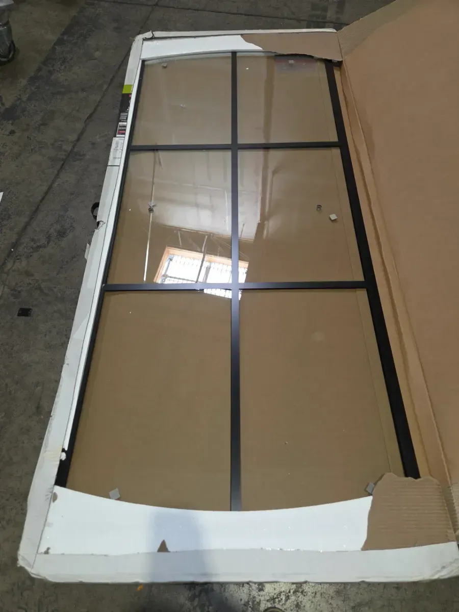 29-3/4 in. x 67-3/4 in. x 1/4 in. (6mm) Frameless Sliding Shower Door Glass Panels in Ingot (For 50-60 in. Doors) - image 2