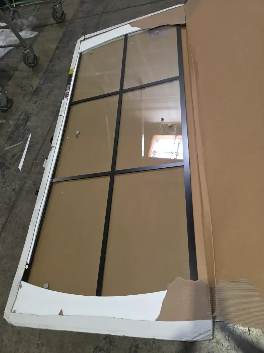 29-3/4 in. x 67-3/4 in. x 1/4 in. (6mm) Frameless Sliding Shower Door Glass Panels in Ingot (For 50-60 in. Doors) - image 3