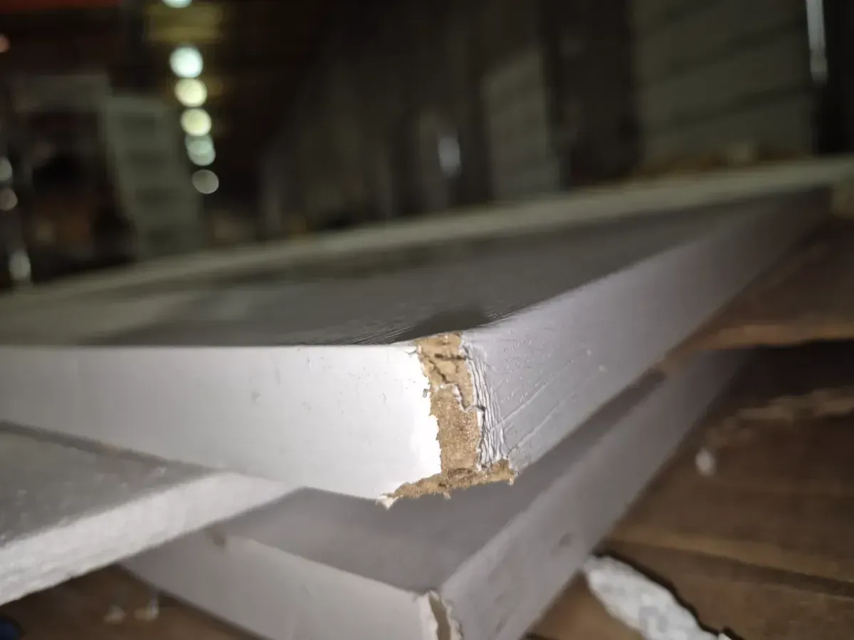  EH PUERTA 31 in. x 78.5 in. 3-Lite Tempered Frosted Glass and Solid Core Manufacture Wood White Primed Interior Door Slab - image 2