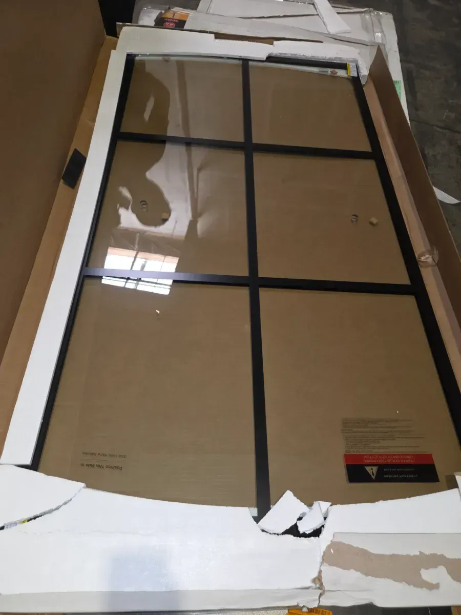 29-3/4 in. x 55-1/2 in. x 1/4 in. (6mm) Frameless Sliding Bathtub Door Glass Panels in Ingot (For 50-60 in. Doors) - image 2