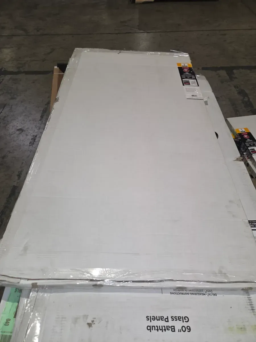 29-3/4 in. x 55-1/2 in. x 1/4 in. (6mm) Frameless Sliding Bathtub Door Glass Panels in Ingot (For 50-60 in. Doors) - image 3