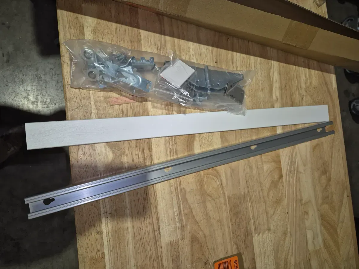 24 in. x 80 in. 3-Lite Frosted Glass White Finished Solid MDF Bi-Fold Door with Hardware Kit - image 5