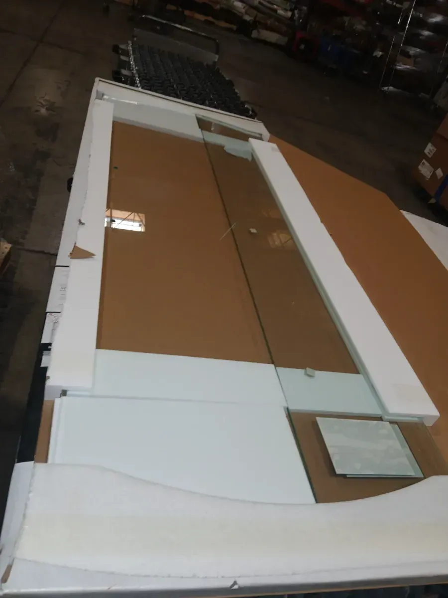 Delta Heavy Hinge 26.57 in. W x 72 in. H x 5/16 in. (8 mm) Pivot Shower Door Glass Panels in Clear Glass (For 38-40 in. Doors) - image 2