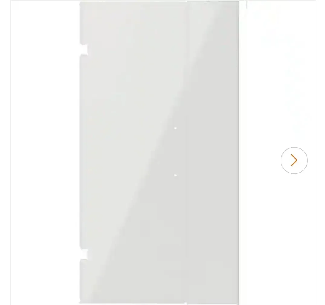 Delta Heavy Hinge 26.57 in. W x 72 in. H x 5/16 in. (8 mm) Pivot Shower Door Glass Panels in Clear Glass (For 40-42 in. Doors) - image 1