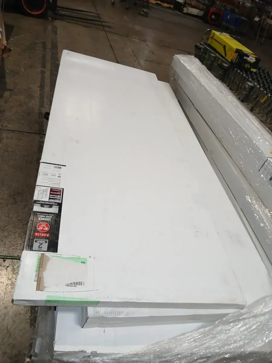 Delta Heavy Hinge 26.57 in. W x 72 in. H x 5/16 in. (8 mm) Pivot Shower Door Glass Panels in Clear Glass (For 40-42 in. Doors) - image 2