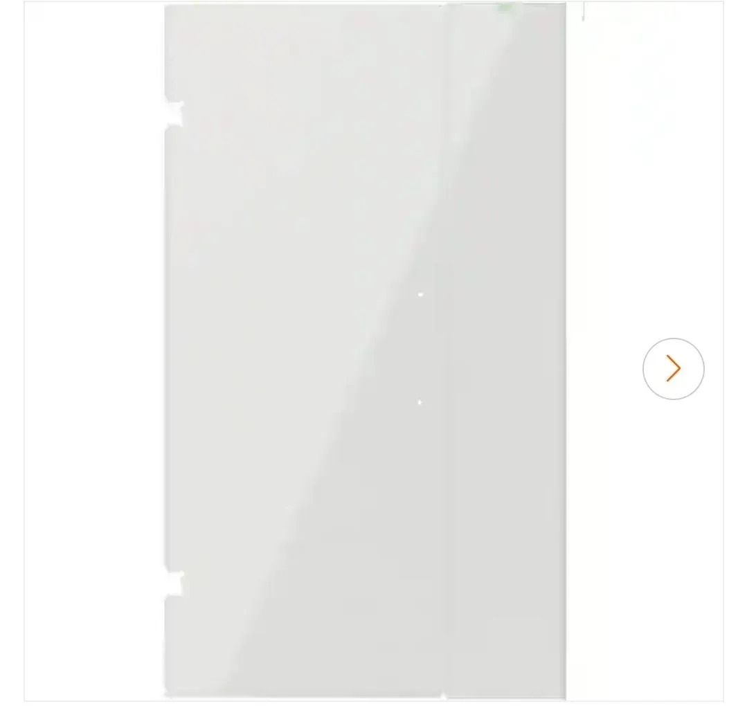 Delta Heavy Hinge 29.53 in. W x 72 in. H x 5/16 in. (8 mm) Pivot Shower Door Glass Panels in Clear Glass (For 44-46 in. Doors) - image 1