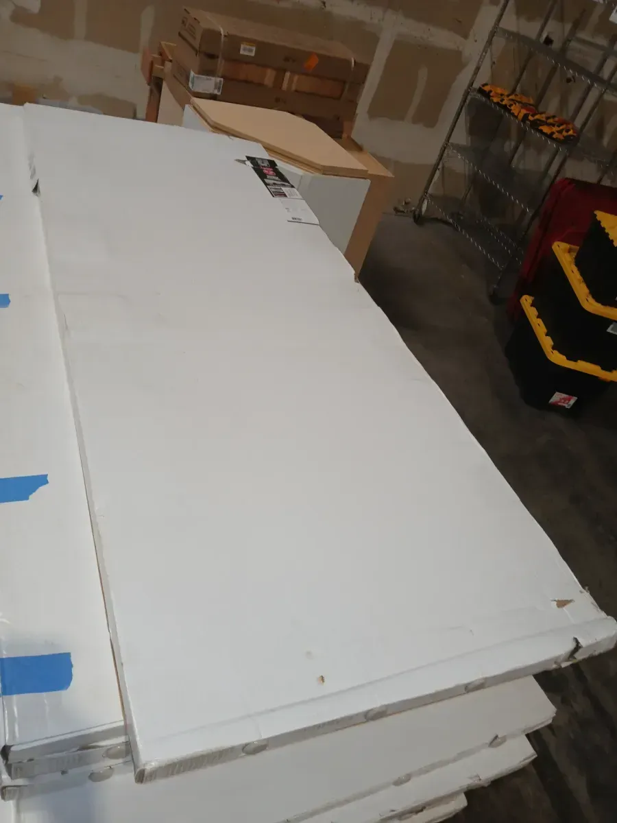 Delta Heavy Hinge 26.57 in. W x 72 in. H x 5/16 in. (8 mm) Pivot Shower Door Glass Panels in Clear Glass (For 36-38 in. Doors) - image 2