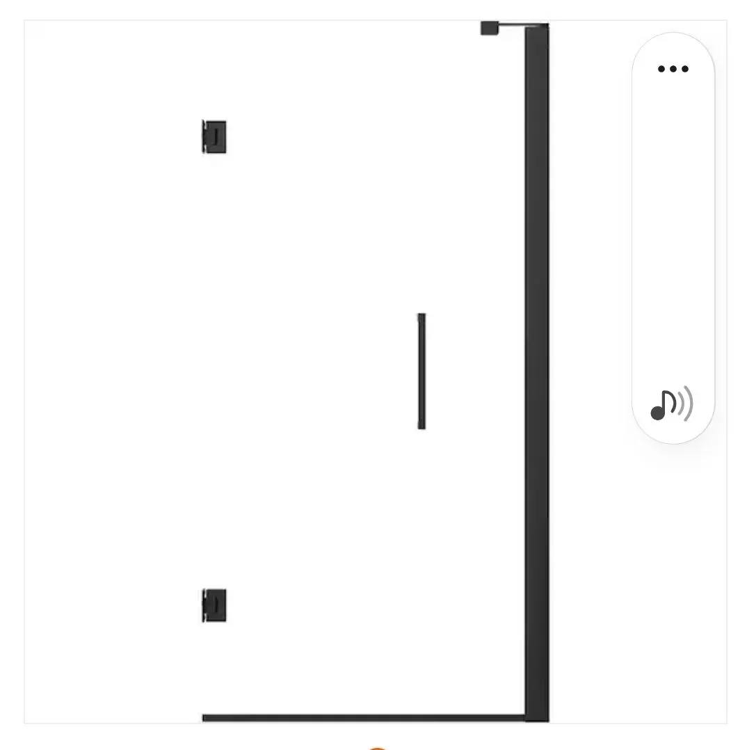 Delta Bridger Heavy Hinge 9.84 in. W x 3 in. D Frameless Pivot Shower/Tub Hardware Assembly Kit in - image 1