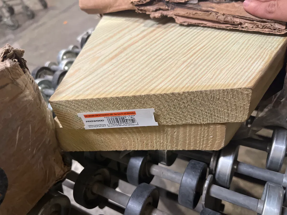 ***Pack of 3***8-Step Pressure-Treated Cedar-Tone Pine Stair Stringer - image 2