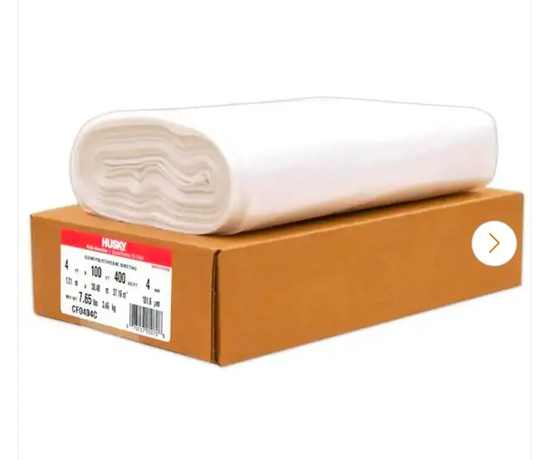 4 ft. x 100 ft. Clear 4 mil Plastic Sheeting - image 1