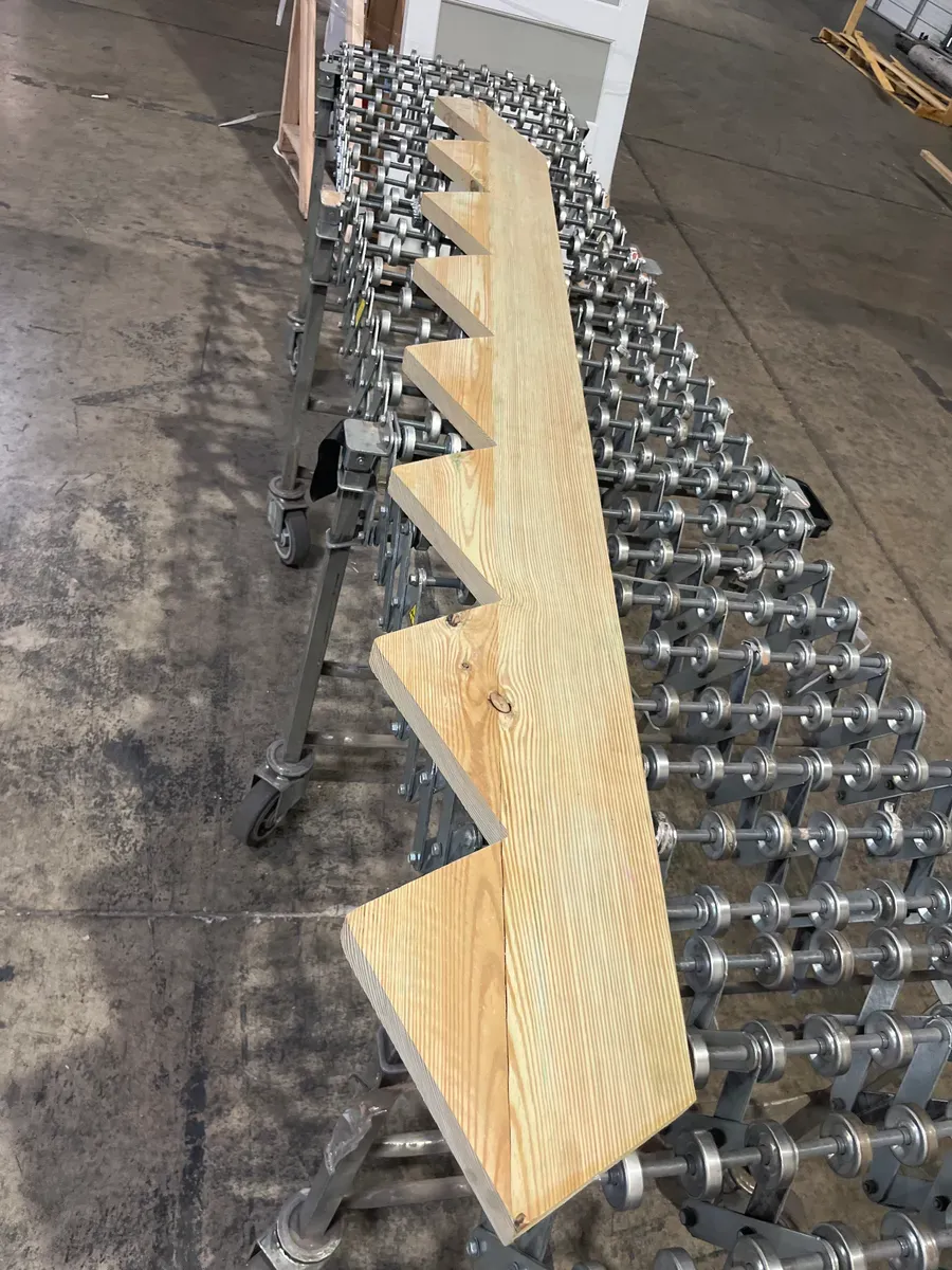 ***Pack of 3***8-Step Pressure-Treated Cedar-Tone Pine Stair Stringer - image 3