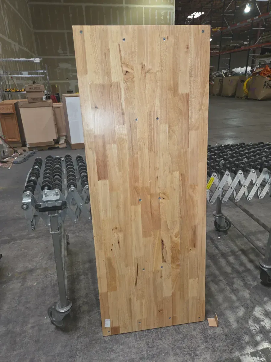 62in. W x 24in. D x 1.25 in. H Solid Wood Work Surface for Heavy Duty Welded Steel Garage Storage System - image 1