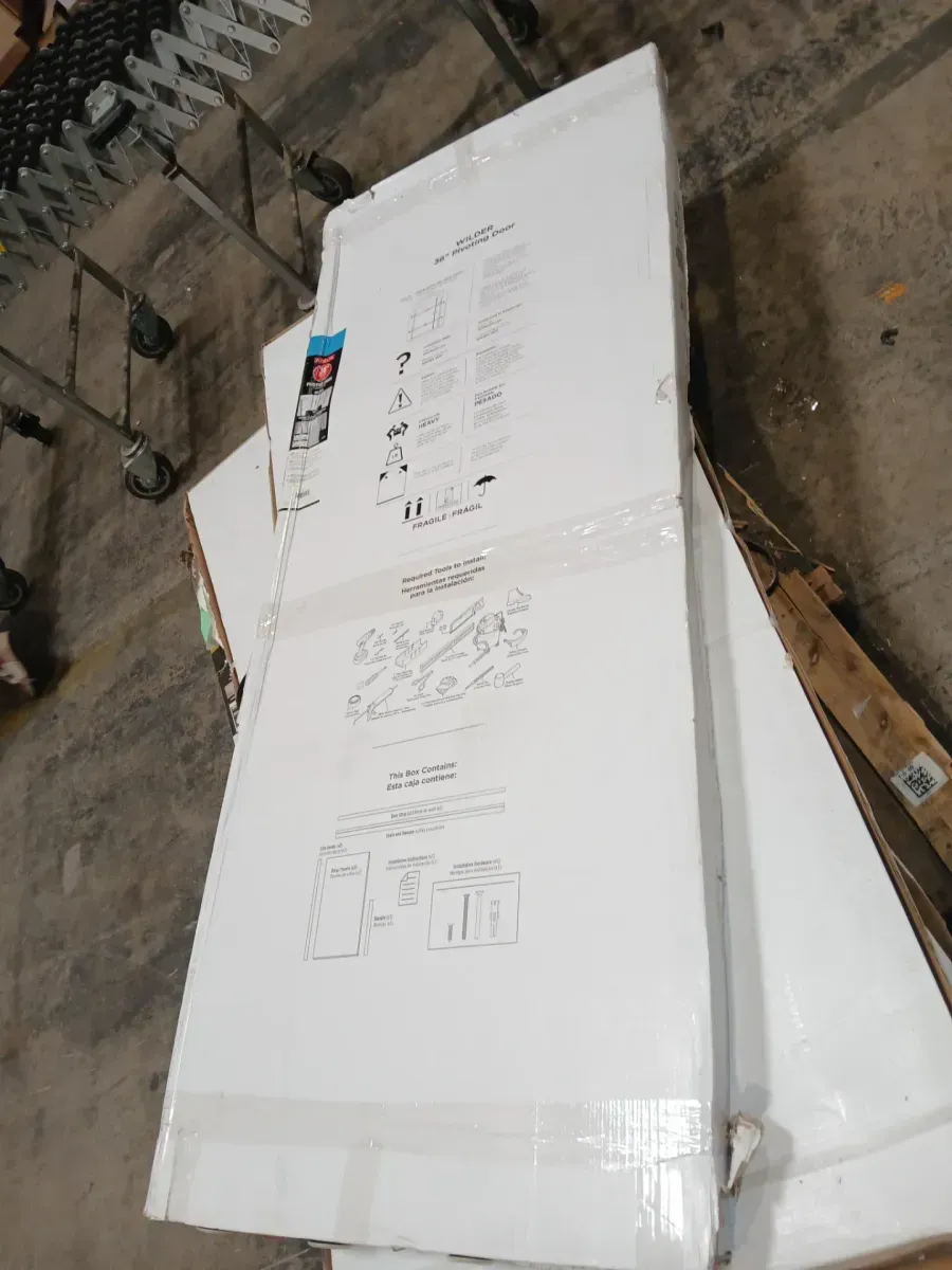 Delta Wilder 30 to 36 in. W x 71-3/4 in. H Frameless Pivoting Shower Door in Chrome with 1/4 in. Clear Glass - image 2