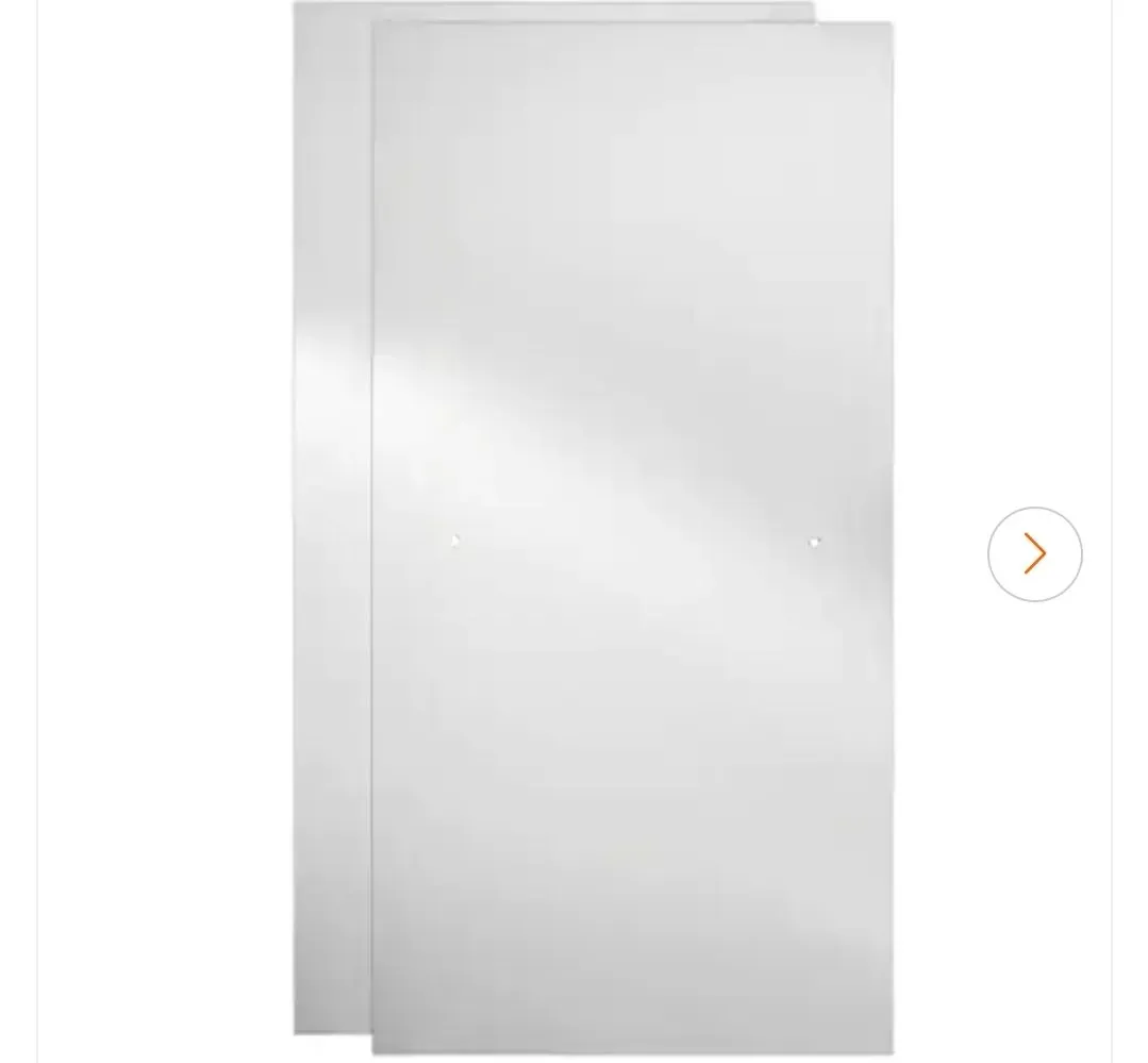 Delta 29-3/4 in. x 67-3/4 in. x 1/4 in. (6mm) Frameless Sliding Shower Door Glass Panels in Clear (For 50-60 in. Doors) - image 1