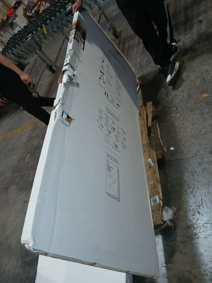 Delta 29-3/4 in. x 67-3/4 in. x 1/4 in. (6mm) Frameless Sliding Shower Door Glass Panels in Clear (For 50-60 in. Doors) - image 2