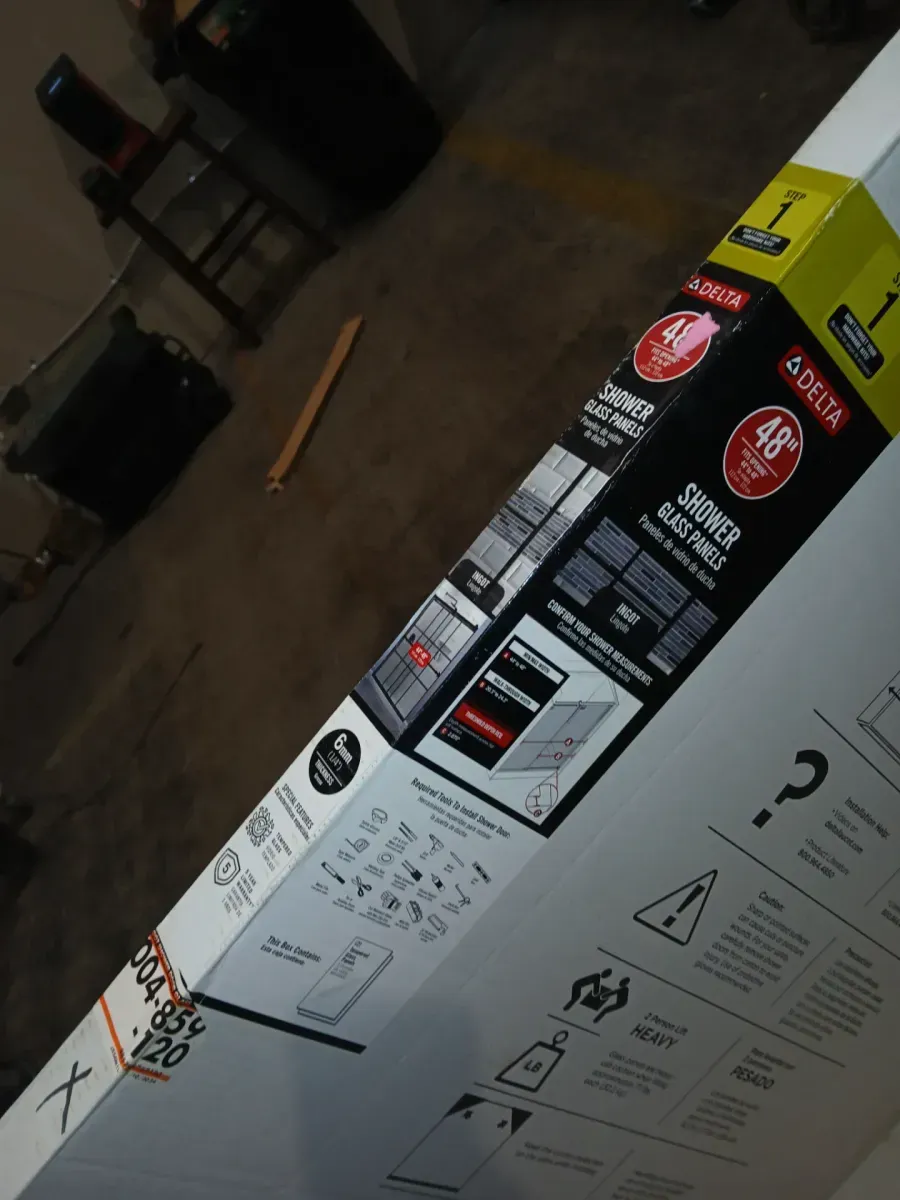 23.53 in. W x 67.75 in. H Sliding Frameless Shower Door Glass Panel in Clear Glass - image 3