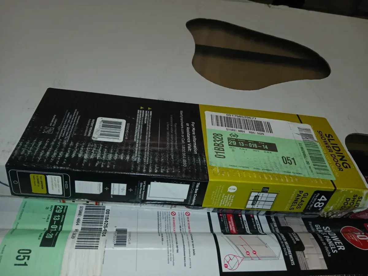 23.53 in. W x 67.75 in. H Sliding Frameless Shower Door Glass Panel in Clear Glass - image 3