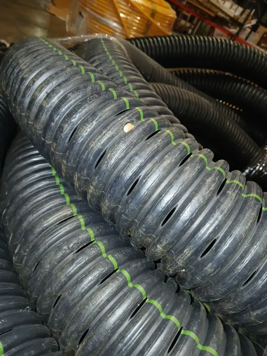 4 in. x 100 ft. Singlewall Perforated Drain Pipe - image 3