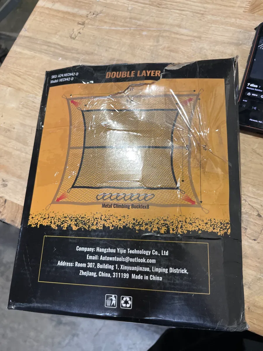 AUTOWN Cargo Net for Pickup Truck Bed - Stretchable 4'x4' to 7'x7', High Elastic Fine Mesh 1''x1'' with 8 Metal Carabiners - Ideal for ATV, SUV, UTV, Truck and Boat Use (Single Layer) - image 3