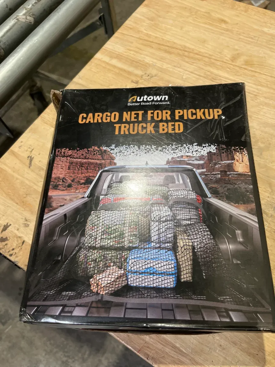 AUTOWN Cargo Net for Pickup Truck Bed - Stretchable 4'x4' to 7'x7', High Elastic Fine Mesh 1''x1'' with 8 Metal Carabiners - Ideal for ATV, SUV, UTV, Truck and Boat Use (Single Layer) - image 4