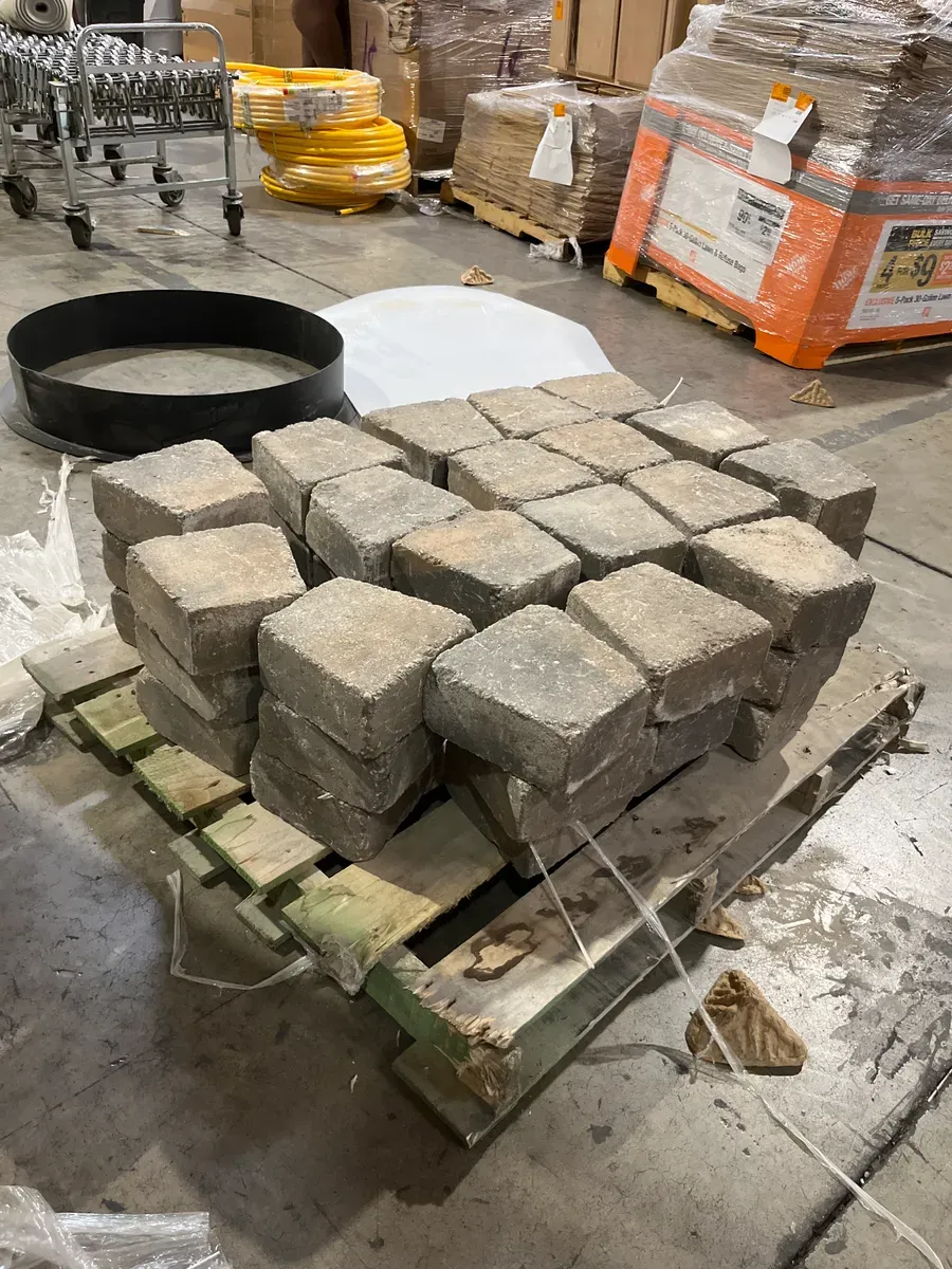 Weston 52 in. x 12 in. Northwoods Tan Round Concrete Fire Pit Kit With Metal Liner - image 2