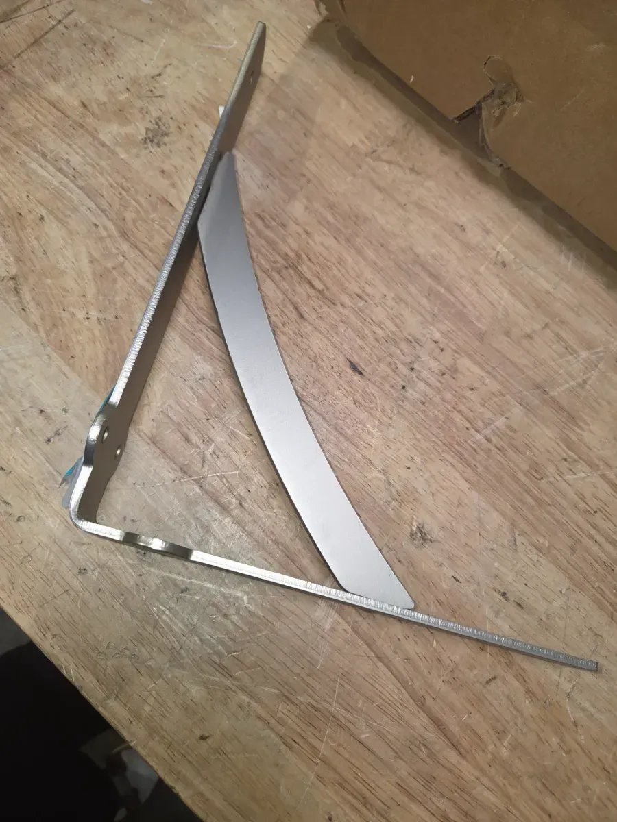 *** pack of 16***10 in. x 8 in. Satin Nickel Heavy-Duty Shelf Bracket - image 4