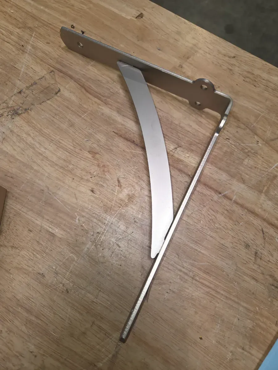 *** pack of 16***10 in. x 8 in. Satin Nickel Heavy-Duty Shelf Bracket - image 2