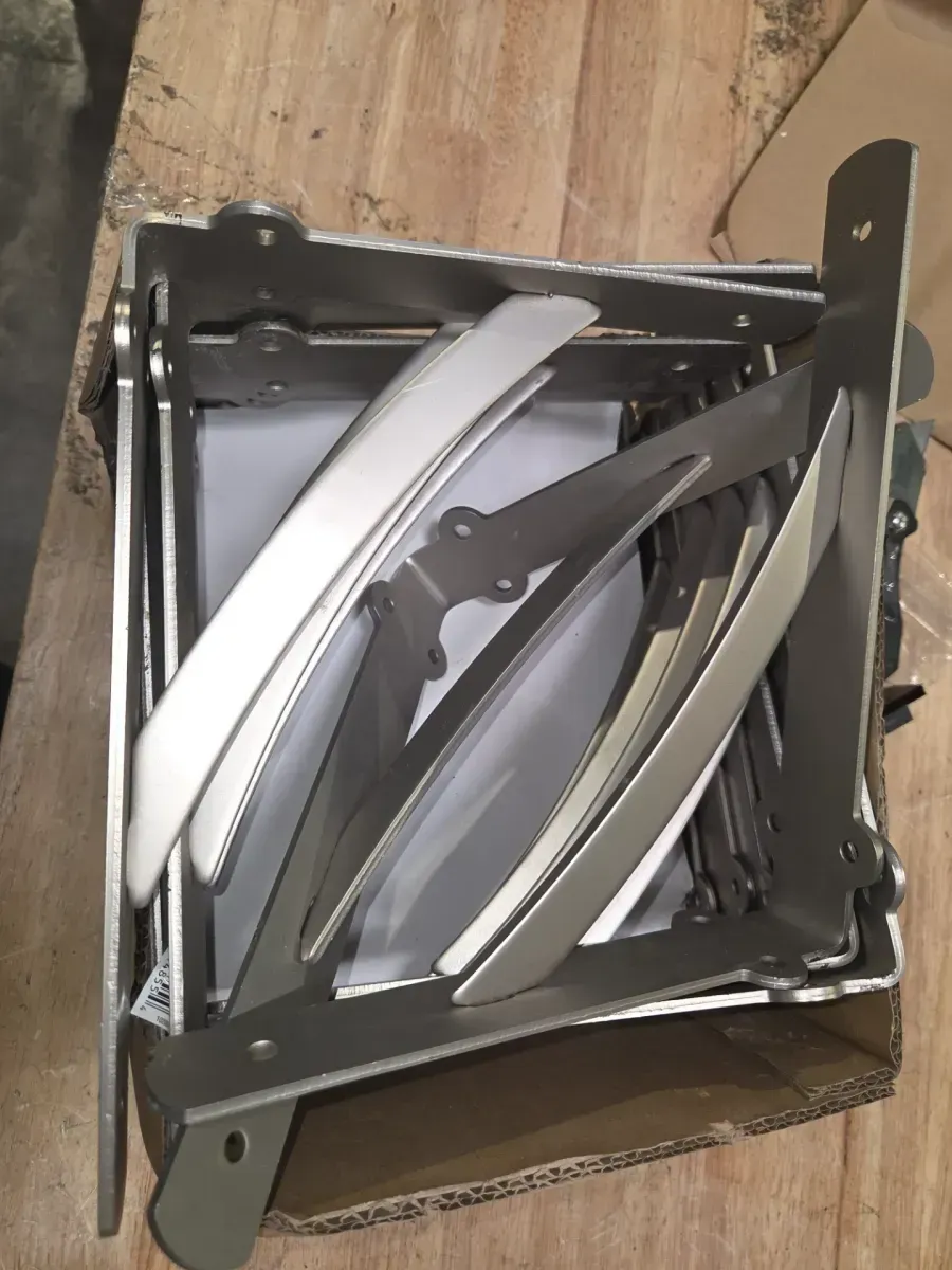 *** pack of 16***10 in. x 8 in. Satin Nickel Heavy-Duty Shelf Bracket - image 5