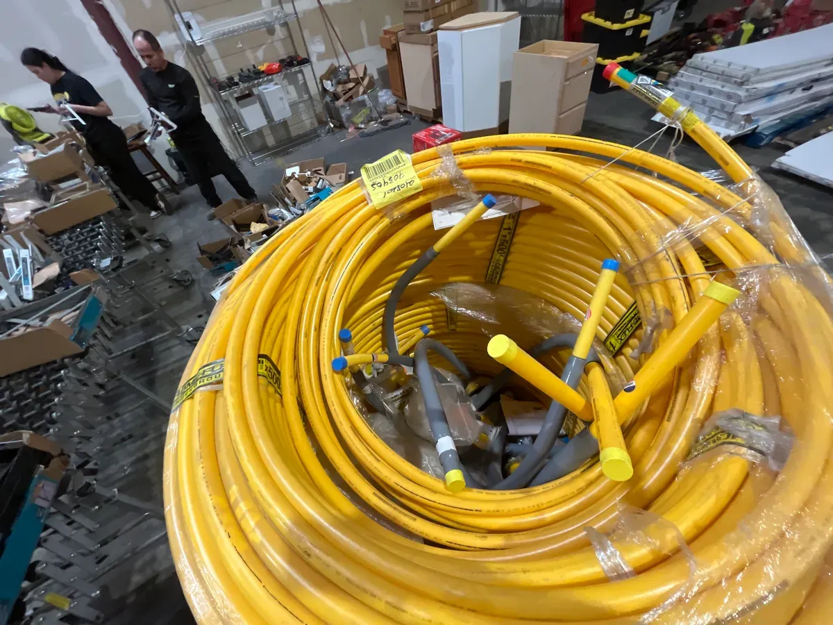 ***Pallet of 4 ***1 in. IPS x 500 ft. DR 11 Underground Yellow Polyethylene Gas Pipe - image 1