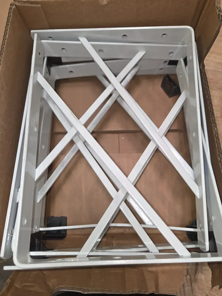 *** pack of 20 ***10 in. x 8 in. White Medium Duty Shelf Bracket - image 4