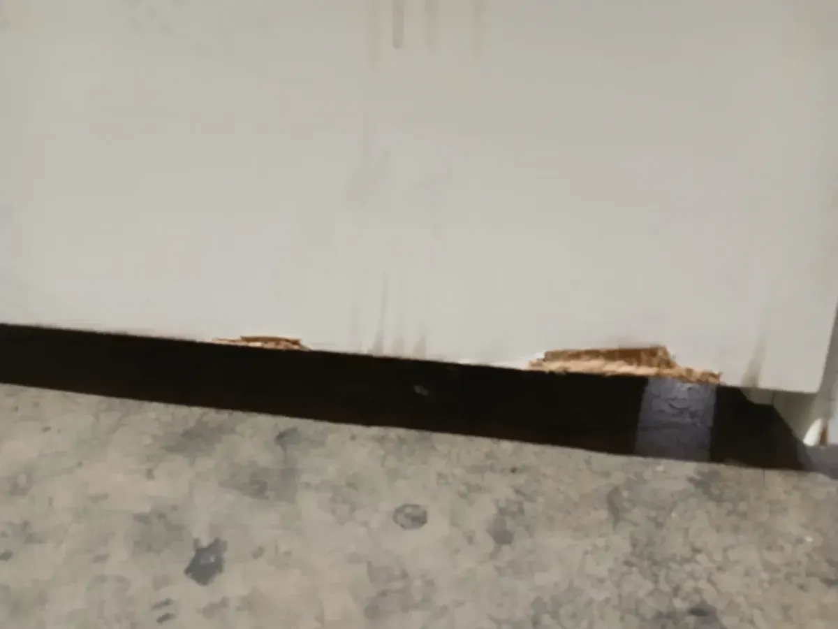 **has minor dents snd scratches **036 in. x 80 in. No Panel Left-Handed Primed Composite Hollow Core Single Prehung Interior Door 4-9/16 in. Flat Jamb - image 3