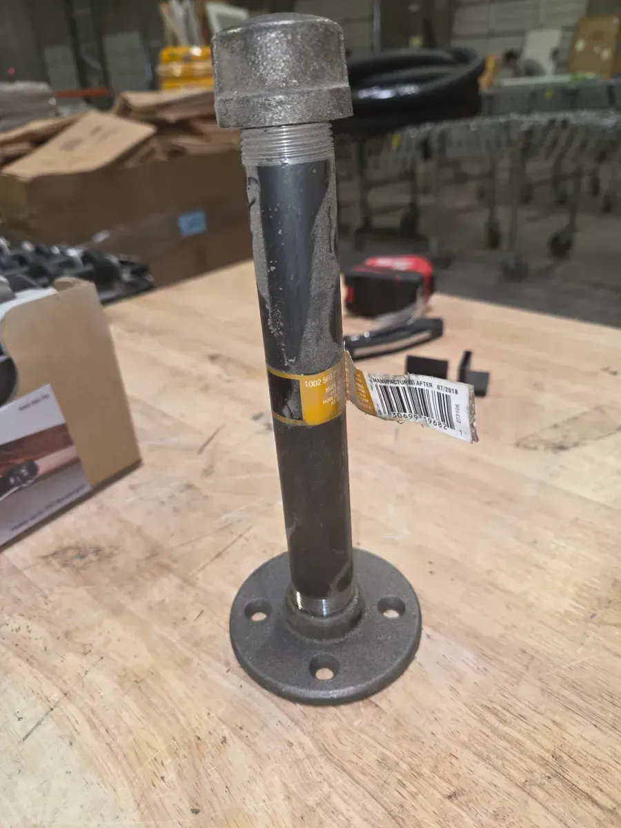 *** pack of 16***8 in. Black Industrial Pipe Shelf Bracket - image 2