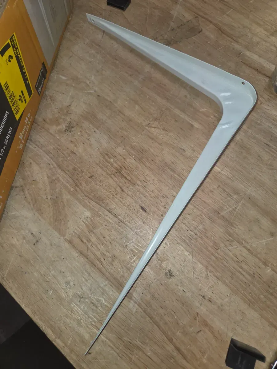 *** pack of 57***12 in. x 14 in. White Shelf Bracket - image 2