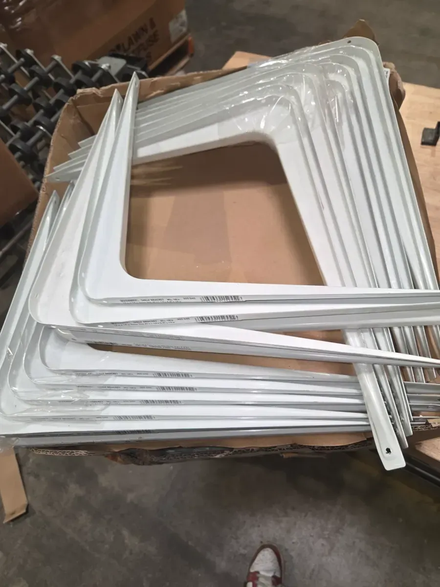 *** pack of 57***12 in. x 14 in. White Shelf Bracket - image 5