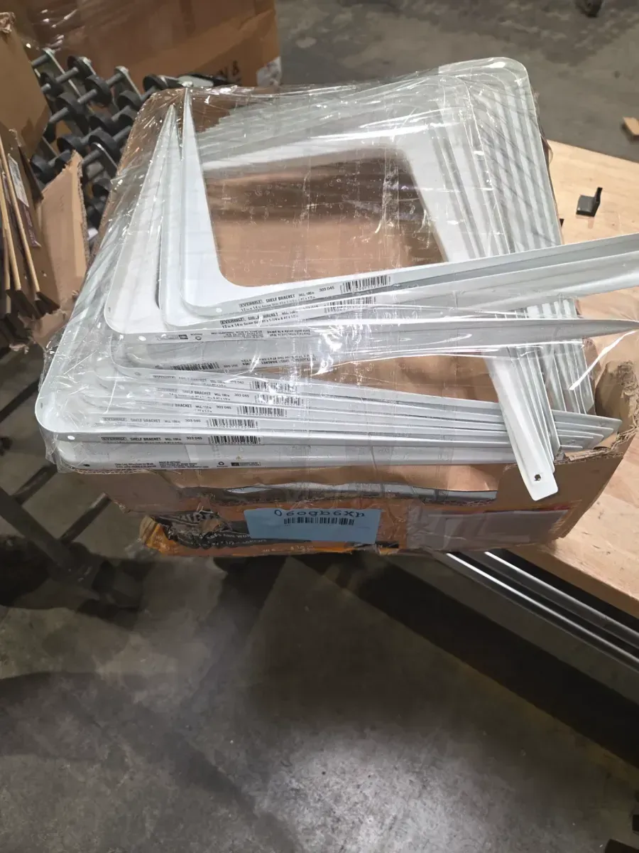 *** pack of 57***12 in. x 14 in. White Shelf Bracket - image 6