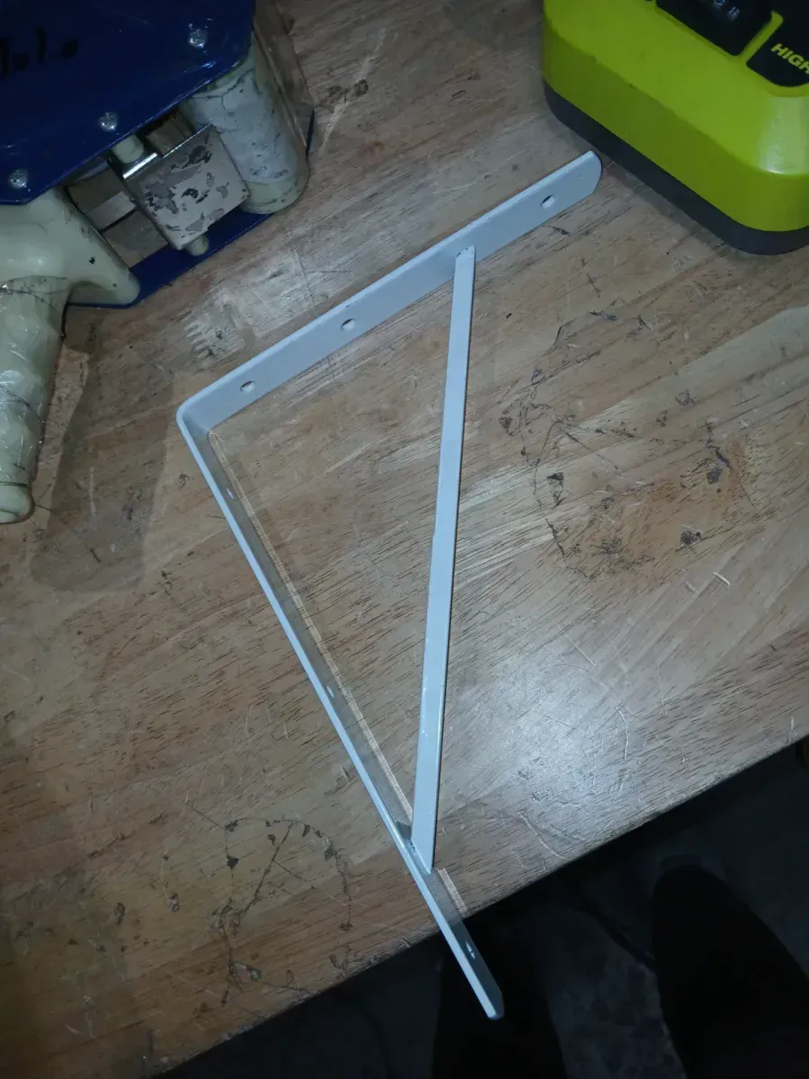 *** pack of 20 ***10 in. x 8 in. White Medium Duty Shelf Bracket - image 2