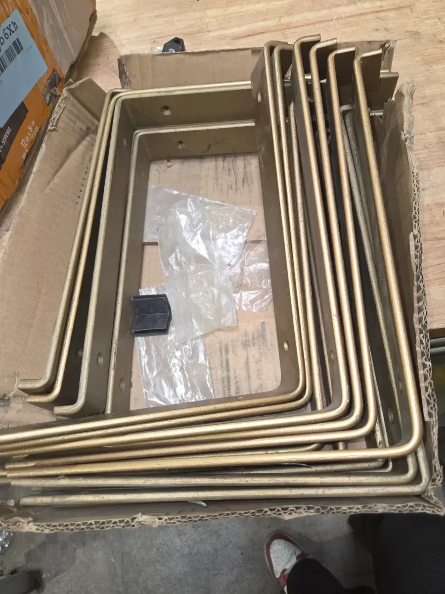*** pack of 34***12 in. Matte Gold Steel Shelf Bracket - image 4
